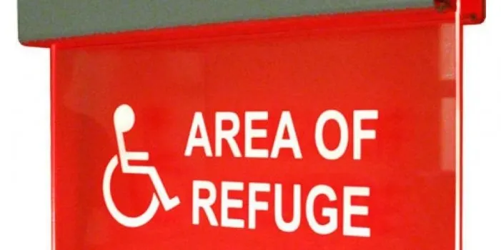 Area of refuge sign